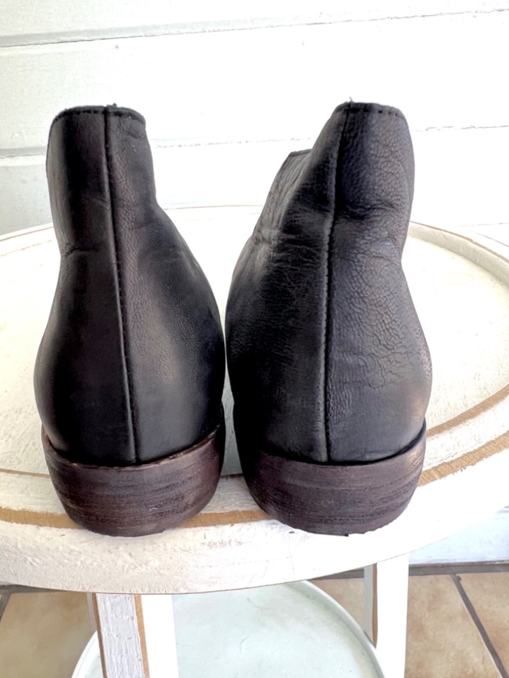 FREE PEOPLE Royale Flat in Black Leather - NWOB! - 38/ US 8 - Picture 8 of 12
